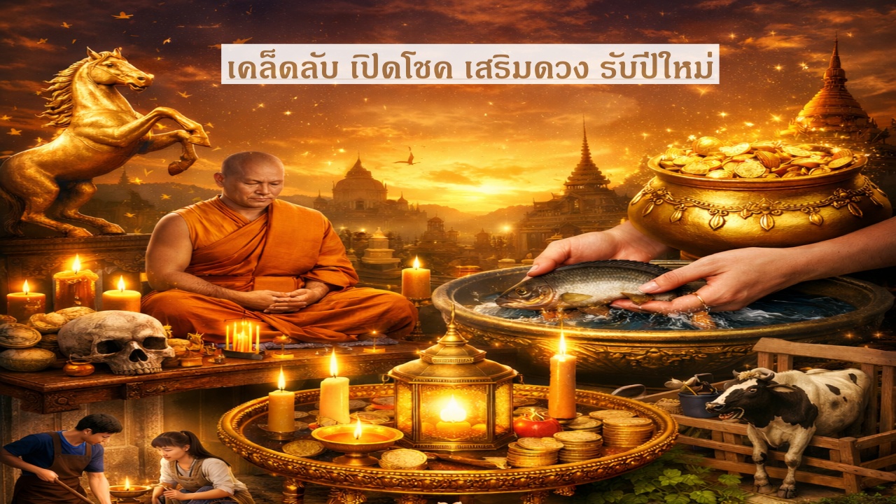 เปิดทางบุญ รับทรัพย์ เรียกโชค เสริมดวง ก่อนเข้าสู่ ปีใหม่ ปีม้าไฟ 2569