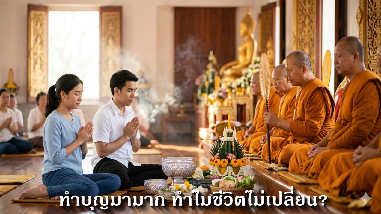 ทำบุญมามาก ชีวิตยังติดขัด? เปิดวิธีทำบุญที่ถูกต้อง เห็นผลทันตา