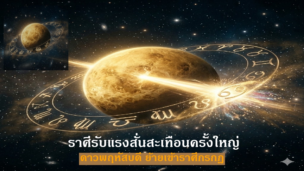 ดาวพฤหัสบดีย้าย เข้าราศีกรกฎ เปิดดวงราศีเฮงสุด-ราศีต้องระวังแรงสะเทือนชีวิต